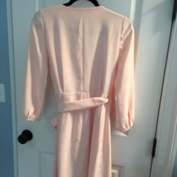 J. Crew crepe light pink wrap dress. NWOT - Picture 5 of 5